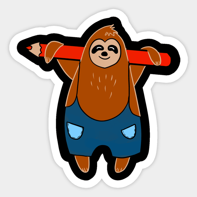 sloth Sticker by Catulus208